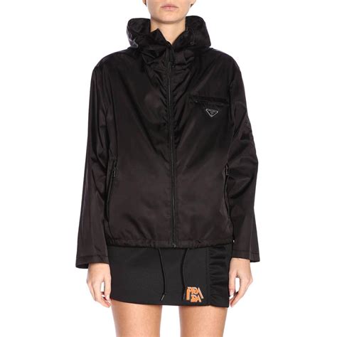 prada black rain jacket|prada jacket women.